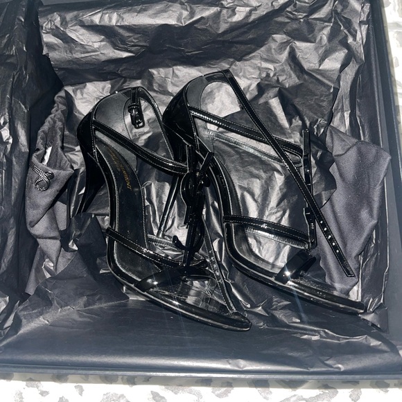 Saint Laurent Glossy Black Heels - Picture 8 of 8